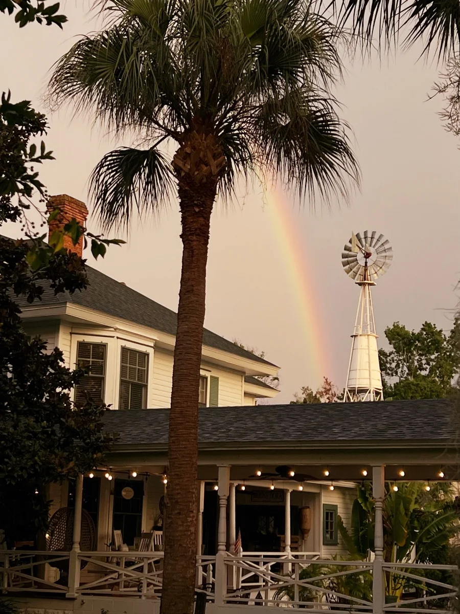 Image of a Rainbow over the Grandview Inn