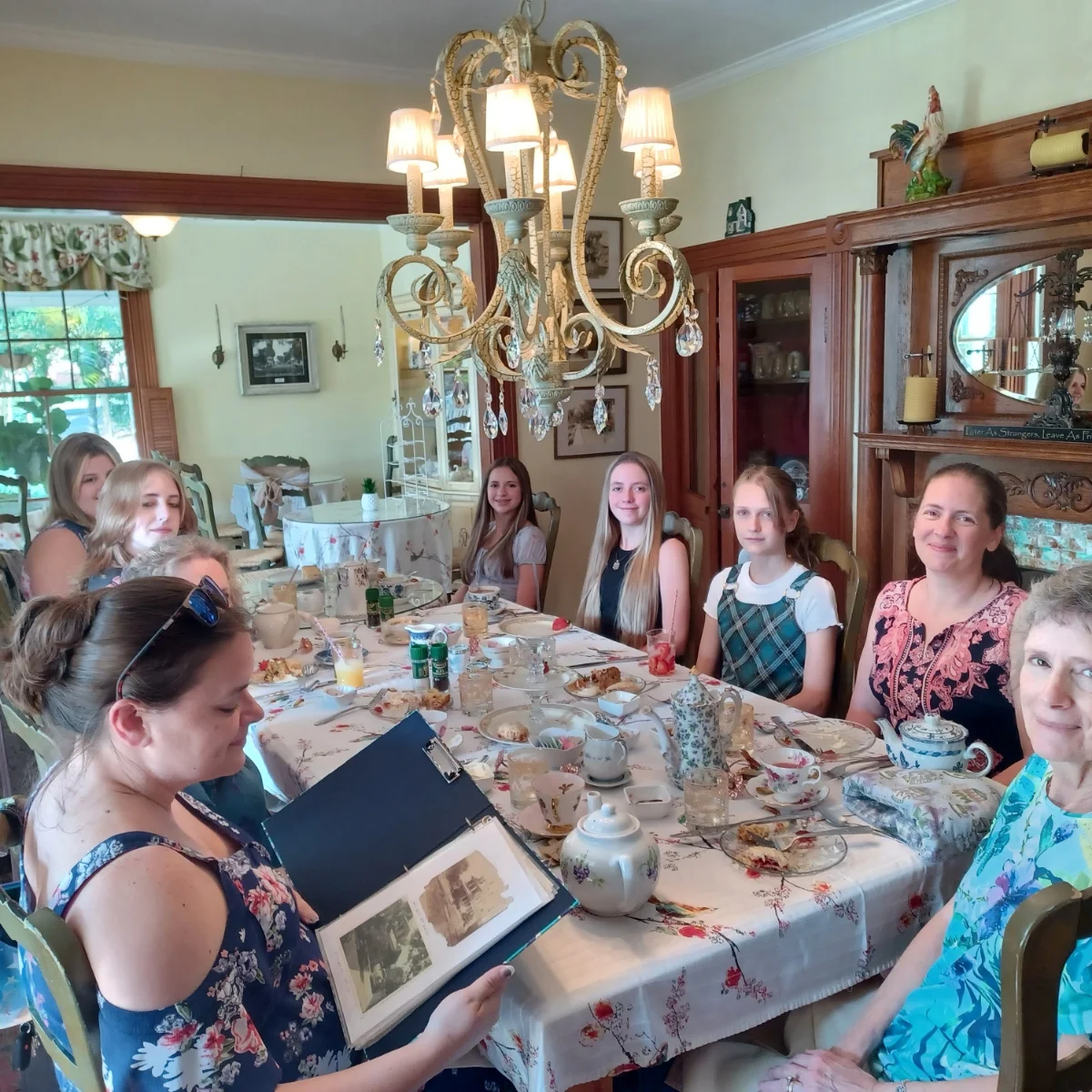 Group of Ladies enjoying tea
